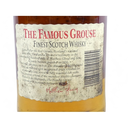 187 - Famous Grouse - two 1 litre bottles.