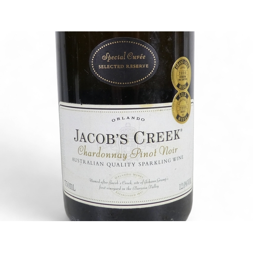 189 - A bottle of Cuvee Du President 1998 Brut - together with a bottle of Jacob's Creek Chardonnay Pinot ... 