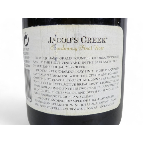 189 - A bottle of Cuvee Du President 1998 Brut - together with a bottle of Jacob's Creek Chardonnay Pinot ... 