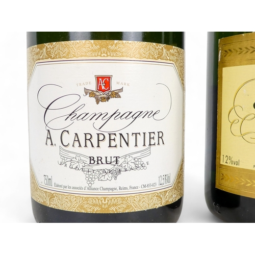 193A - A bottle of A. Carpenter Brut champagne - together with a bottle of Tesco Premier Cru champagne.