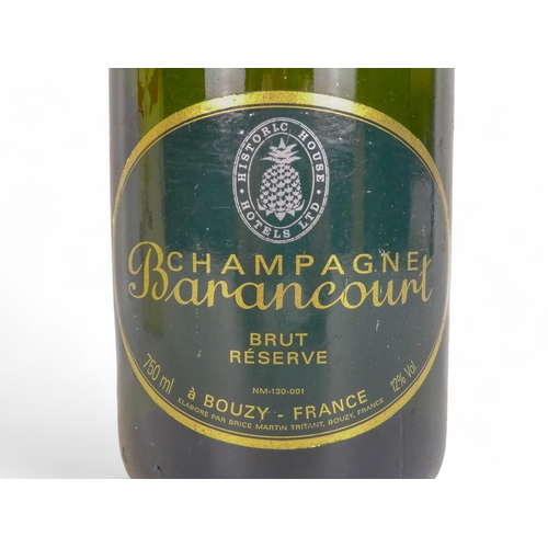 195 - A bottle of Mercier Brut champagne, boxed - together with a bottle of Barancourt Brut Reserve champa... 