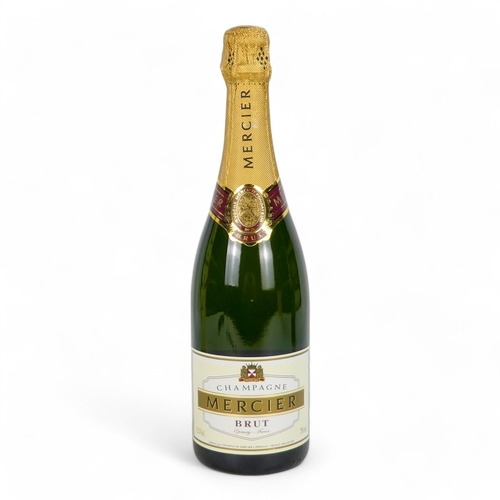 195 - A bottle of Mercier Brut champagne, boxed - together with a bottle of Barancourt Brut Reserve champa... 