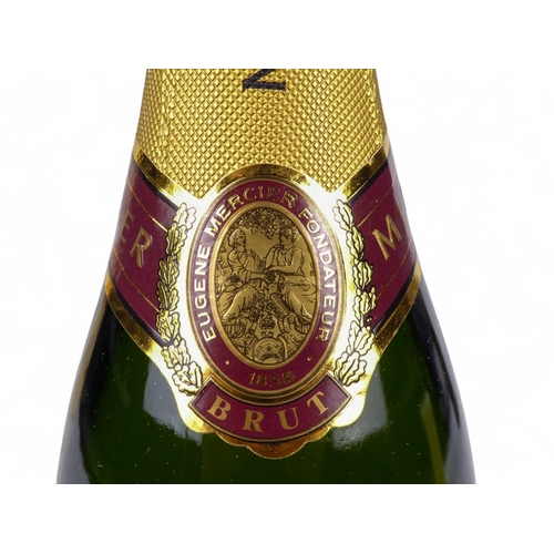 195 - A bottle of Mercier Brut champagne, boxed - together with a bottle of Barancourt Brut Reserve champa... 