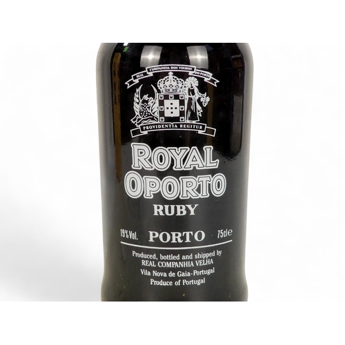 198A - A bottle of Royal Oporto Ruby Port - together with a bottle of Ramos Pinto 10 year old Tawny port.