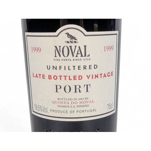 198B - A bottle of Quinta da Noval 1999 unfiltered late bottled vintage port.