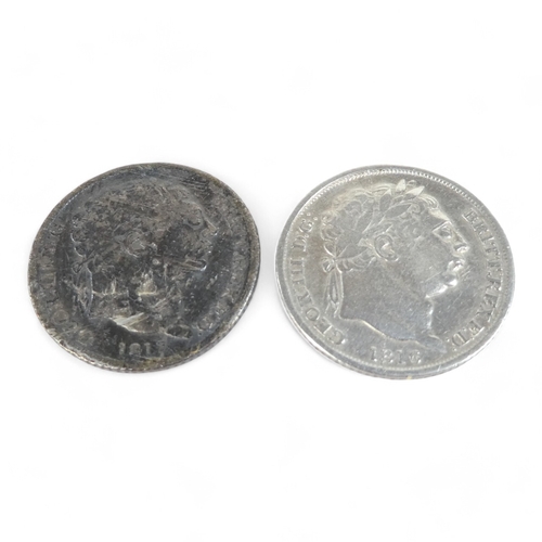 358 - Two George III sixpences - 1816 and 1817.