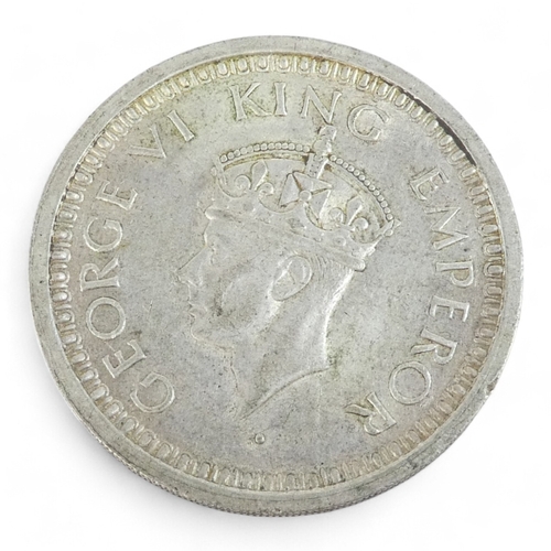 360 - An Indian one rupee coin - 1945.