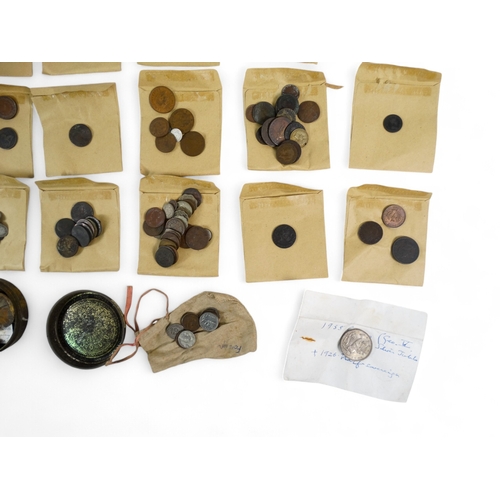 380A - A quantity of coins - UK and world, together with medals and sundry