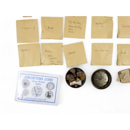 380A - A quantity of coins - UK and world, together with medals and sundry