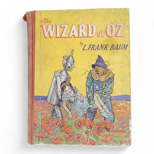 455 - BAUM Frank, The Wizard of Oz - illustrated by W.W. Denslow and H.M. Brock, pictorial front board ove... 