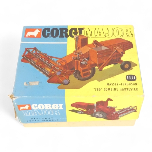 471A - A Corgi Major 1111 Massey Ferguson 780 Combine Harvester diecast model, plastic tines, boxed