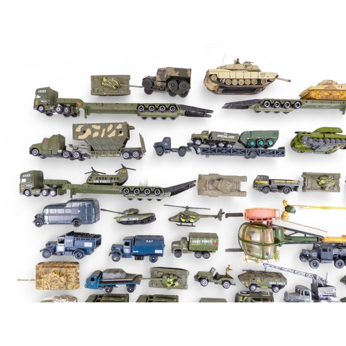 473 - Military - Diecast and Other Aircraft/Helicopters and Military Vehicles - in excess of 80 items. Com... 