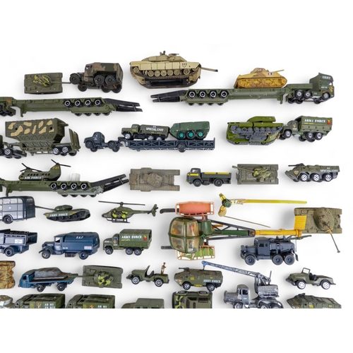 473 - Military - Diecast and Other Aircraft/Helicopters and Military Vehicles - in excess of 80 items. Com... 