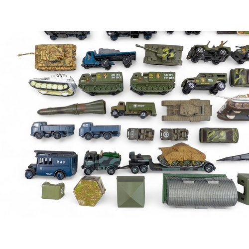 473 - Military - Diecast and Other Aircraft/Helicopters and Military Vehicles - in excess of 80 items. Com... 