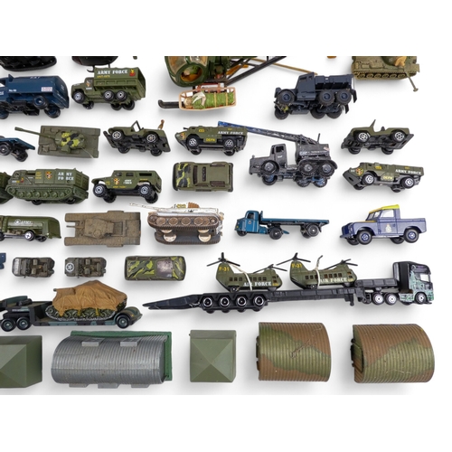 473 - Military - Diecast and Other Aircraft/Helicopters and Military Vehicles - in excess of 80 items. Com... 