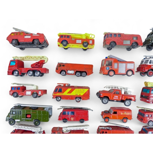 475 - Diecast Motor Vehicles including Fire Engines/Police Vehicles etc - in excess of 230 vehicles. Compr... 