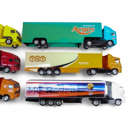 479 - Diecast Mainly Larger Scale including Coaches, Artics etc - 55 in total. Comprising three boxes cont... 