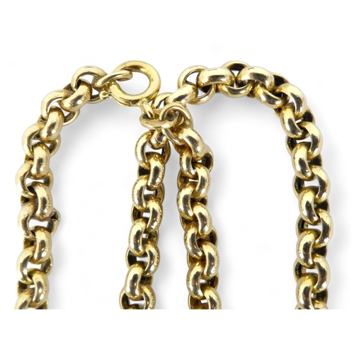 659 - A 9ct gold chain - 58cm long, 19.7g.