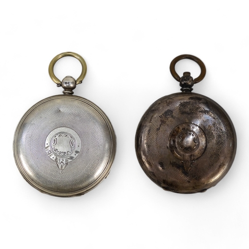 741 - A late 19th century silver open face pocket watch - H Samuel, the white enamel dial set out in Roman... 