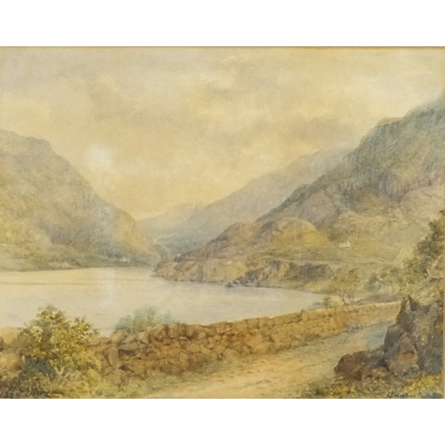 778 - Henry CLIFFORD (British 1821-1905) Welsh Lake, possibly Llangorse  Watercolour  Signed and dated 188... 