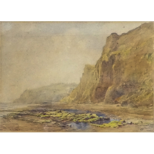 779 - Henry CLIFFORD (British 1821-1905) Rocky Beach Scene Watercolour  Signed with initials and dated 188... 