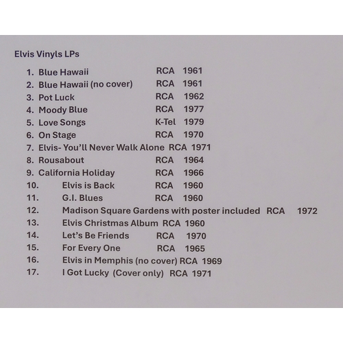 91 - A quantity of Elvis records - including forty one singles 1957-1970, seven EP's 1957-1965 and sixtee... 