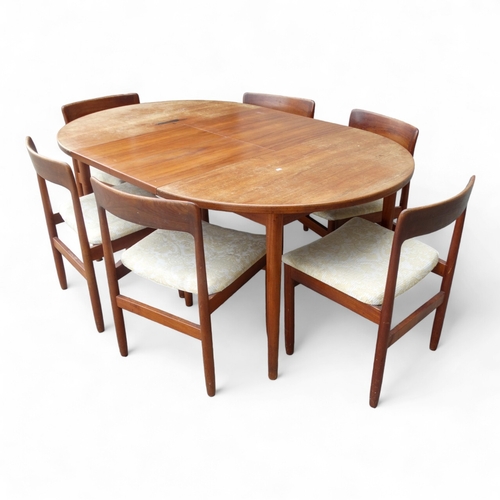 983 - A 1960's teak extending dining table attributed to Nils Jonsson for Troeds, Sweden - 'Ove' pattern, ... 