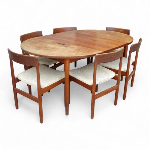 983 - A 1960's teak extending dining table attributed to Nils Jonsson for Troeds, Sweden - 'Ove' pattern, ... 