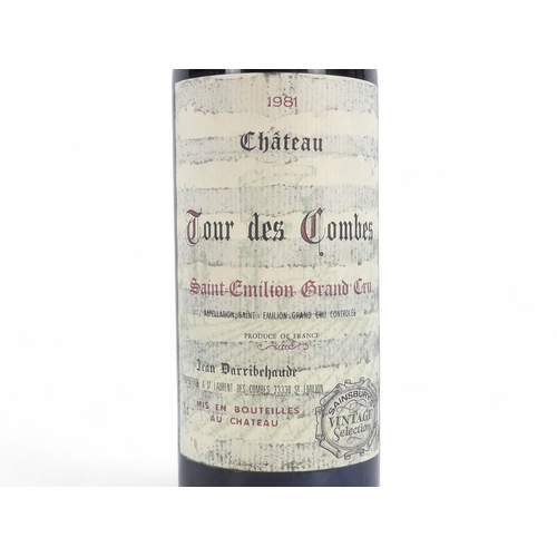 200 - A bottle of Domaine des Rozets 1983 Chateauneuf du Pape - together with a bottle of Tour des Combes ... 