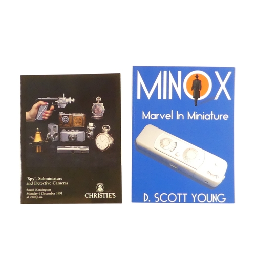 151 - SCOTT YOUNG, D Minox Marvel in Miniature - a history of the Minox camera, together with a quantity o... 