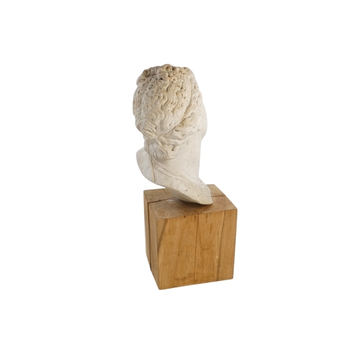 152 - A fine 18th century carved white Carrara marble Bust of Venus de Medici - looking to her left, her h... 