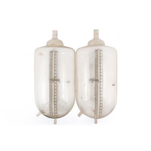 63 - A pair of Fullwood Pyrex milk reservoirs - 50lbs/23 kilo capacity. (2)