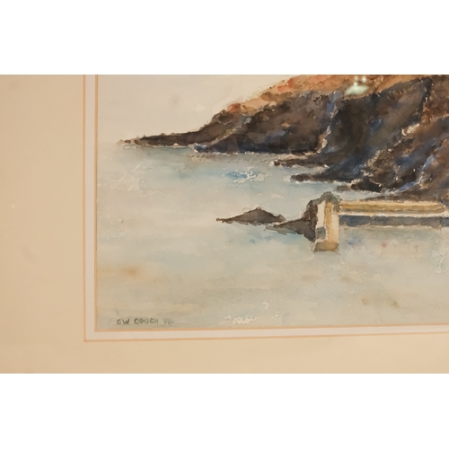 788 - Gordon COUCH (b. 1944) Lamorna Harbour Watercolour Signed and dated 94 lower left Framed and glazed ... 