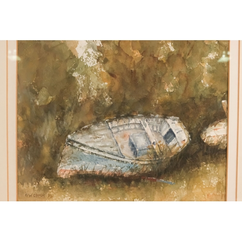 788 - Gordon COUCH (b. 1944) Lamorna Harbour Watercolour Signed and dated 94 lower left Framed and glazed ... 