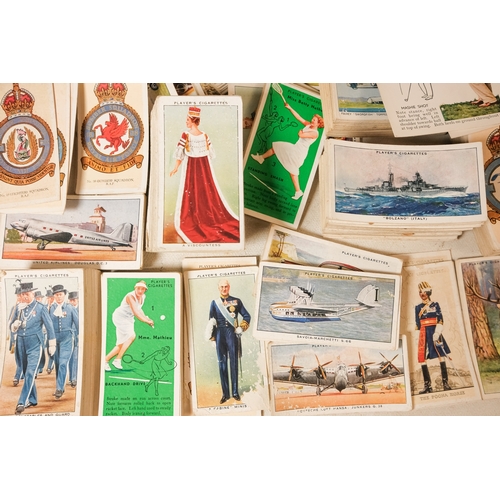 88 - A quantity of John Player cigarette cards - mostly 1930's including Naval Craft, Motor Cars, Civil A... 