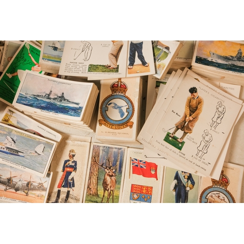 88 - A quantity of John Player cigarette cards - mostly 1930's including Naval Craft, Motor Cars, Civil A... 