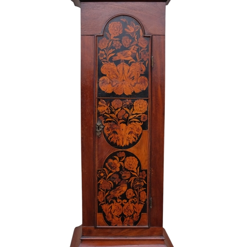 883 - An 18th century walnut and marquetry longcase clock - Sam Smith of Richmond, the arched dial with fo... 