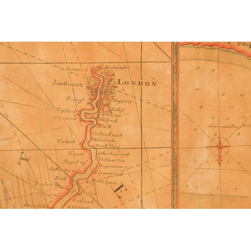 109 - An 18th century map of Norfolk and Suffolk - by Master and Wardens of the Trinity House of Deptford ... 