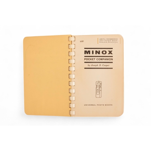 149 - COOPER Joseph D, Minox Pocket Companion - published Universal Photo Books, together with another cop... 