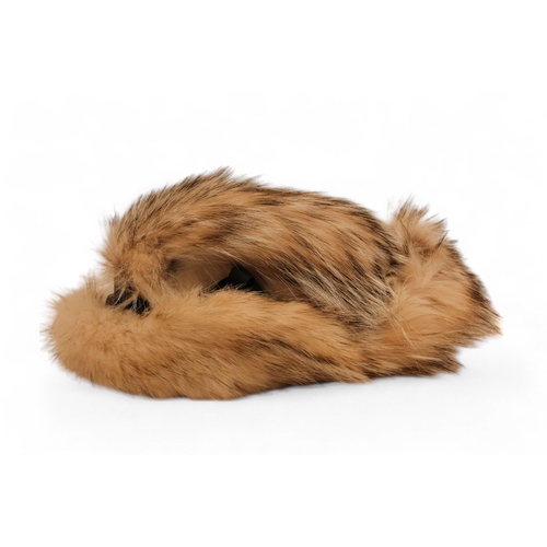 404 - A 20th century Canadian badger skin hat - large size.