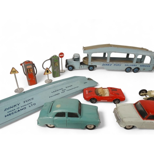 474 - A quantity of Dinky die cast vehicles - including Rover 90, Austin Cambridge, Hilman Minx, Riley Pat... 