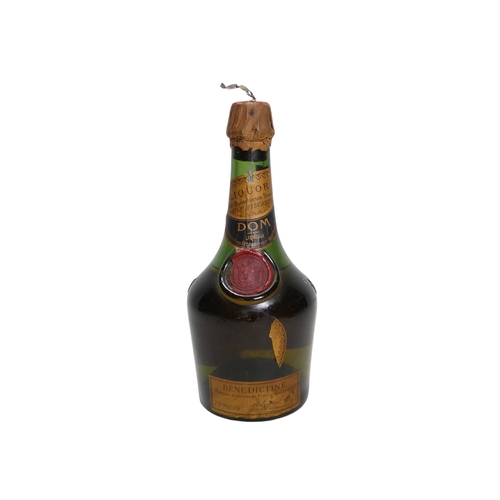 60 - A vintage bottle of Cointreau triple sec - together with a bottle of Benedictine. (2)