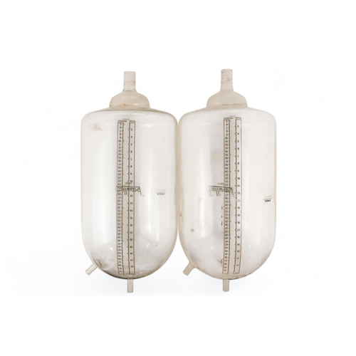 63 - A pair of Fullwood Pyrex milk reservoirs - 50lbs/23 kilo capacity. (2)