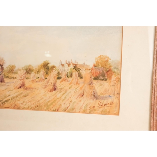 744 - S G HOWARD (19th/20th British School) Near Frodsham, Cheshire Watercolour  Signed lower right, title... 