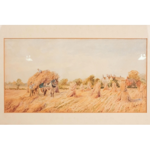 744 - S G HOWARD (19th/20th British School) Near Frodsham, Cheshire Watercolour  Signed lower right, title... 