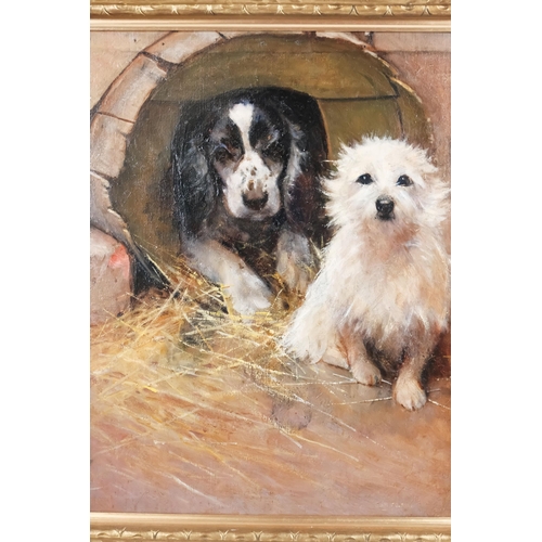 746 - Samuel FULTON (1855-1941) Mungo and Sally, Best Of Friends Oil on canvas Signed lower right and insc... 