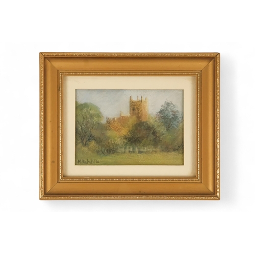 777 - Margaret RATCLIFFE (British Contemporary) Tewkesbury Abbey Watercolour on paper Signed lower left, s... 