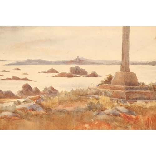 778 - Laura Annie HAPPERFIELD (XIX-XX) The Cross Of St Modery, Brittany Watercolour on paper Signed lower ... 