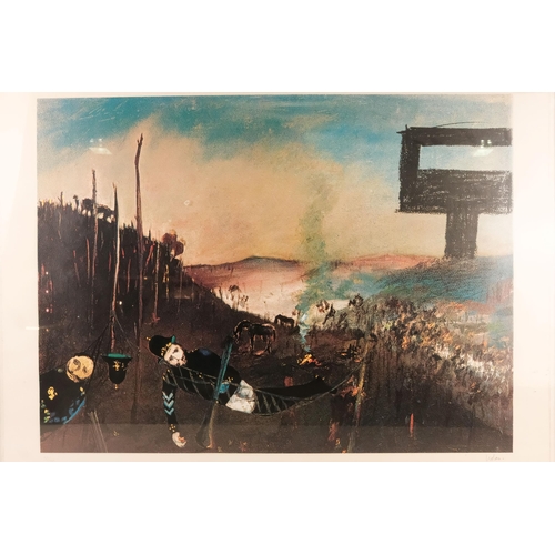 780 - Sidney Robert NOLAN (1917-1992) Morning Camp Limited edition screenprint Signed lower right, numbere... 