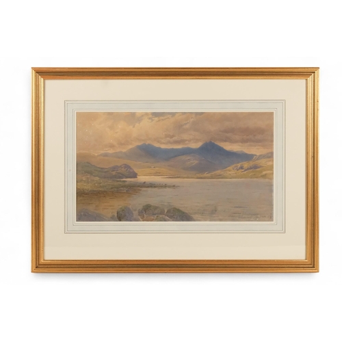 785 - John Cuthbert SALMON (1844-1917) Fishing In A Loch Watercolour  Signed lower right  Framed and glaze... 